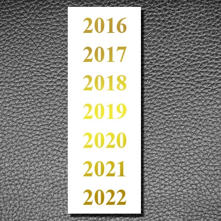 Gold Date Label 2016-2022